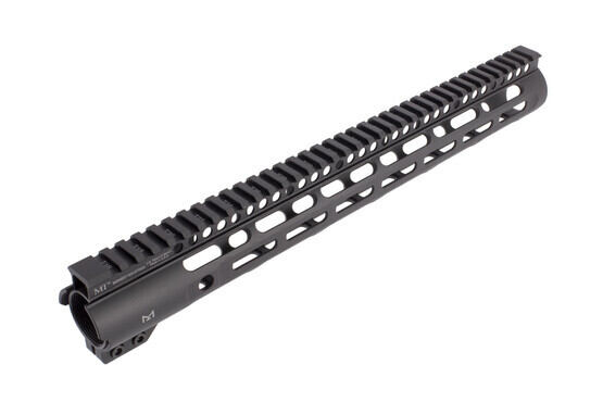 Midwest Industries 15in slim line M-LOK rail installs with a lightweight and effective friction lock system.